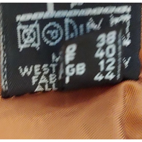 KS. Klaus Steilmann Vintage Light Peach and Brown Plaid Womens Blazer38 - Picture 12 of 15